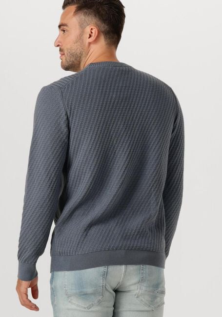 Grijze CAST IRON Trui REGULAR FIT COTTON STRETCH STRUCTURE - large
