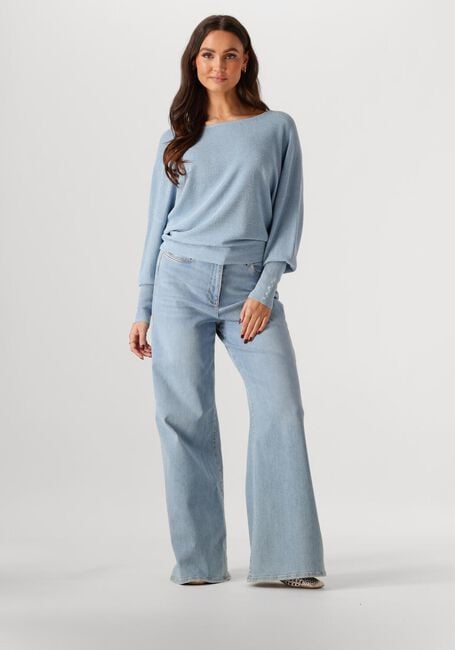 NUKUS Pull BATWING PULLOVER LUREX en bleu - large