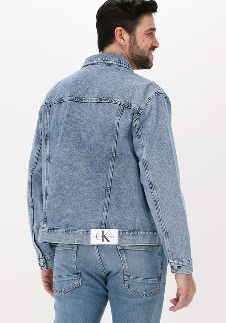 Lichtblauwe CALVIN KLEIN Spijkerjas REGULAR DENIM JACKET - large