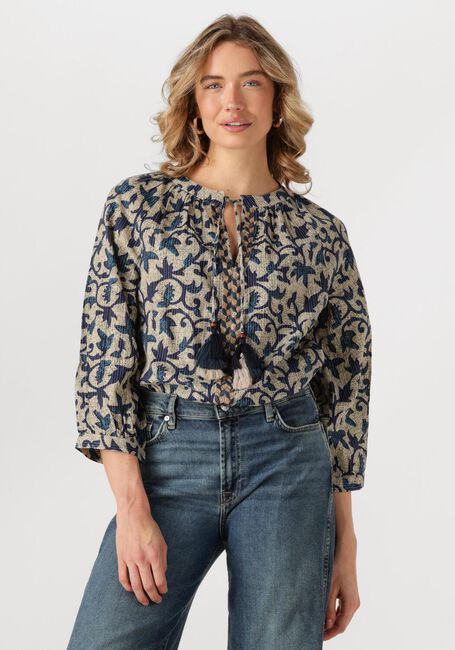 SUMMUM 3/4 SLEEVE TOP BLOCK PRINT Blouses en multicolore - large
