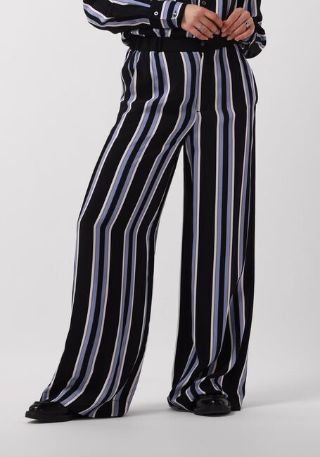 VANILIA Pantalon large STRIPED WIDE LEG en noir - large