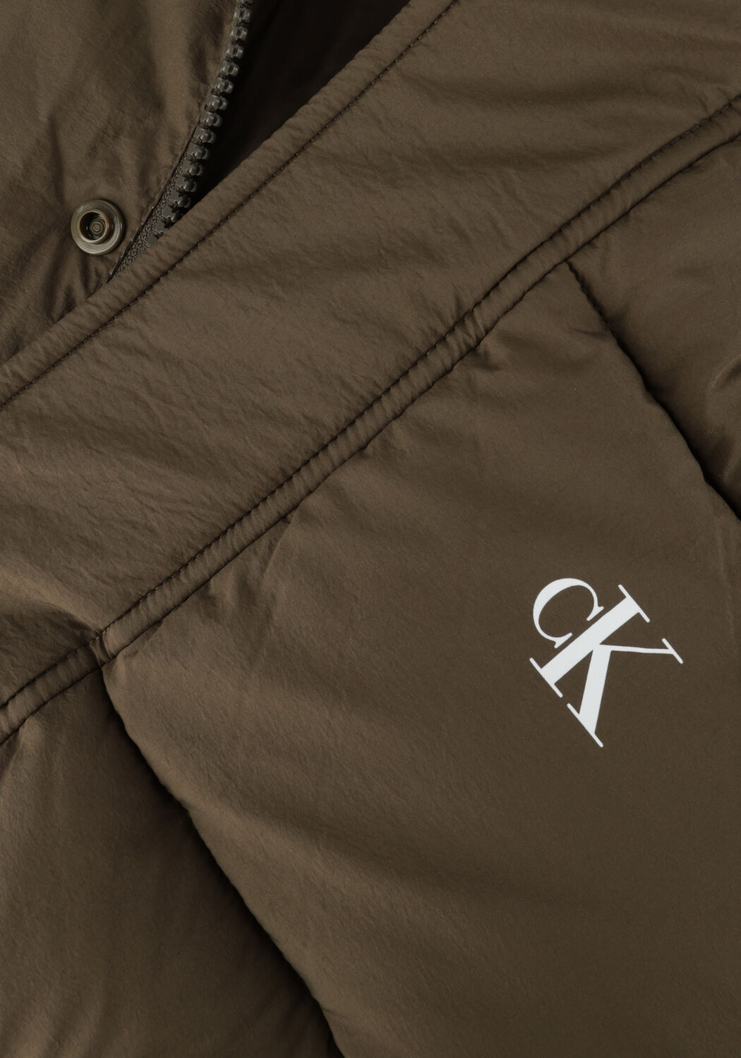 CALVIN KLEIN Veste matelass&eacute; ESSENTIALS NON DOWN JACKET Vert fonc&eacute; - large