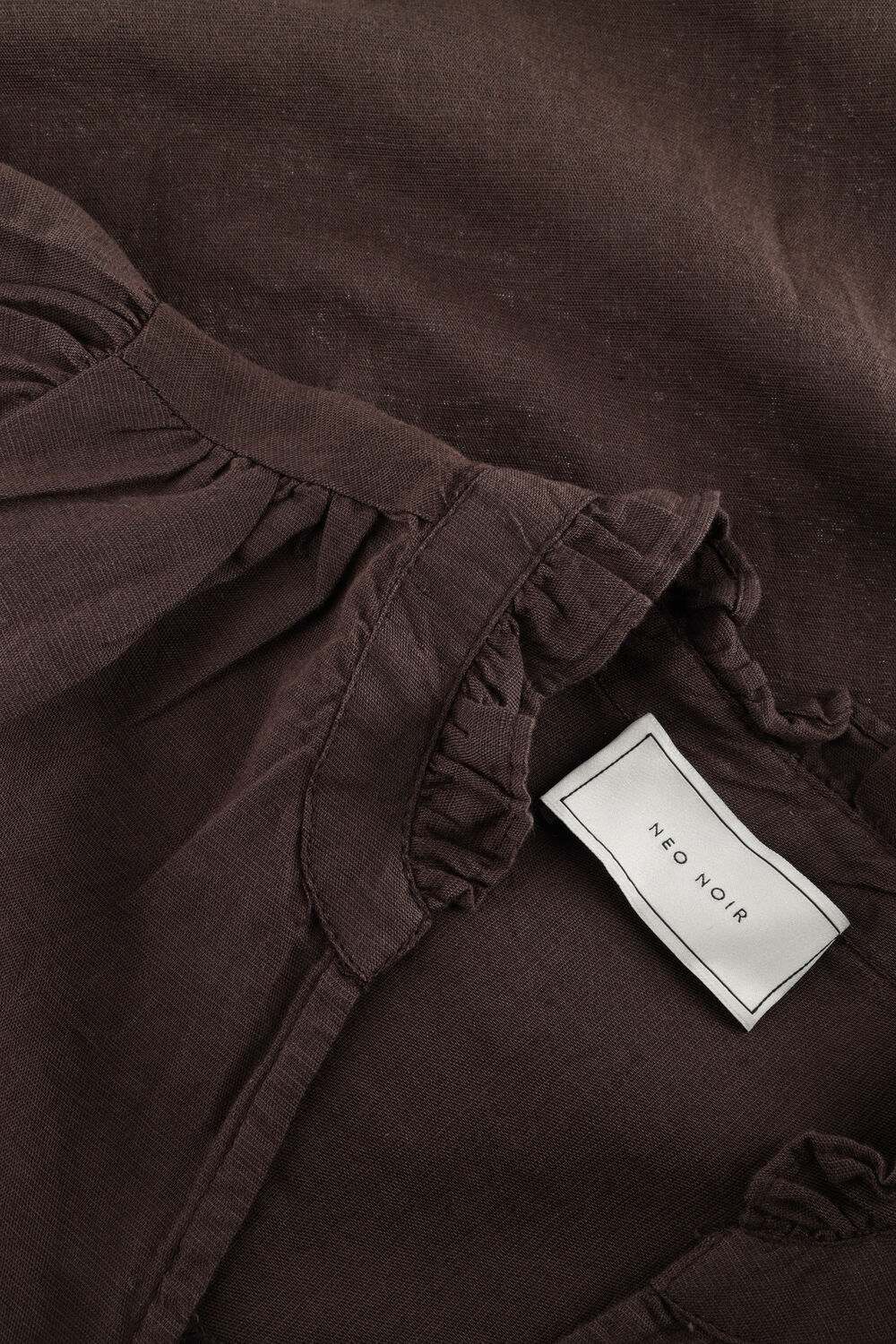Bruine NEO NOIR  ODESA LINEN BLOUSE - large