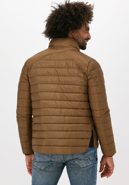 Khaki CAST IRON Gewatteerde jas SHORT JACKET TAFFETAR CONVERTI - large