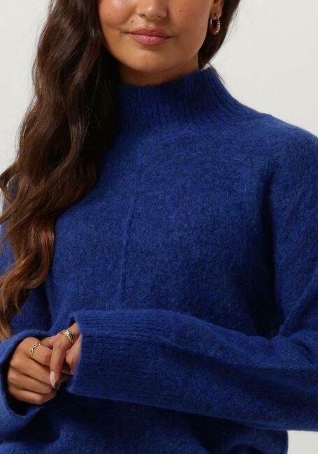 Blauwe Y.A.S. Coltrui YASNELLOSEAM LS KNIT PULLOVER - large