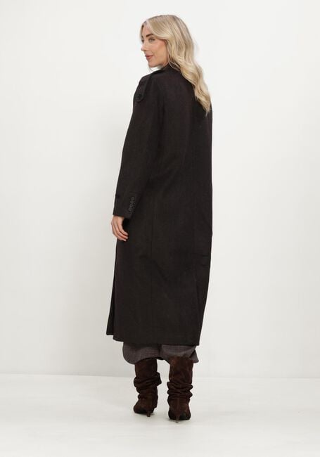 HAUTE L'AMITI&Eacute; Manteau LIDA TAILOR WOOL COAT en marron - large