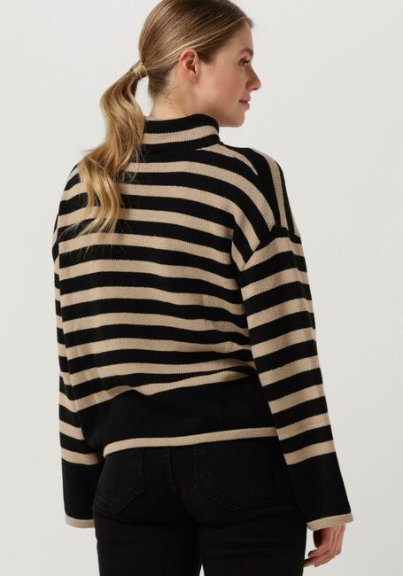 MY ESSENTIAL WARDROBE Col roulé SILA STRIPED KNIT ROLLNECK en noir - large