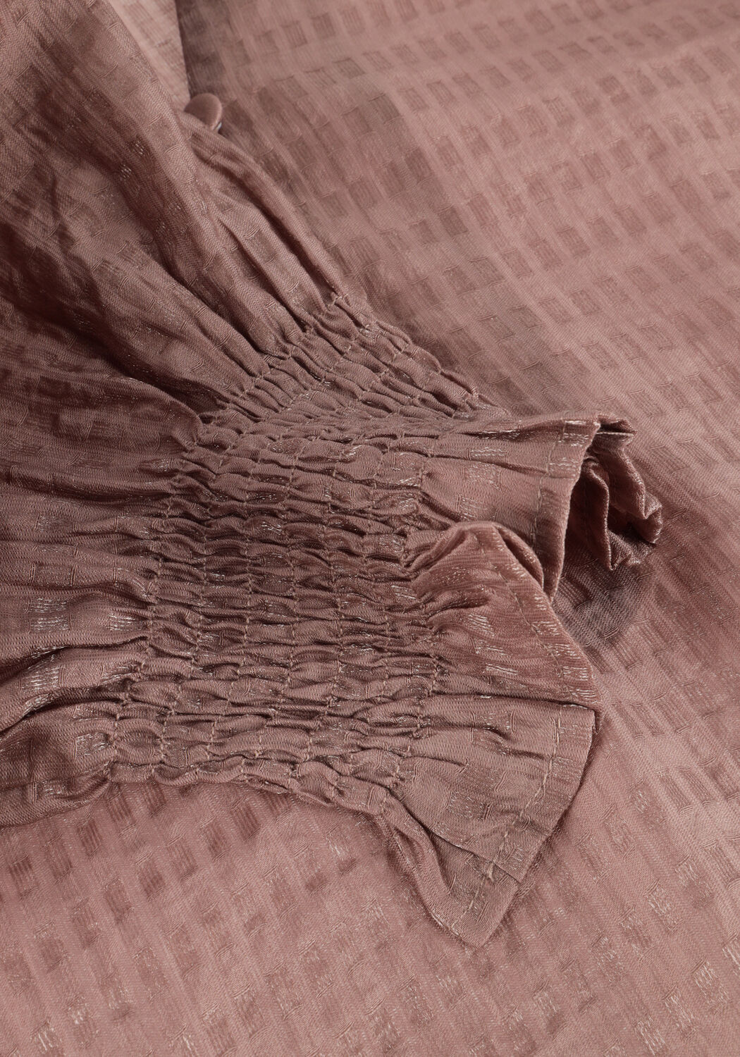 Taupe CO'COUTURE  CHARLIECC FRILL SS SHIRT - large