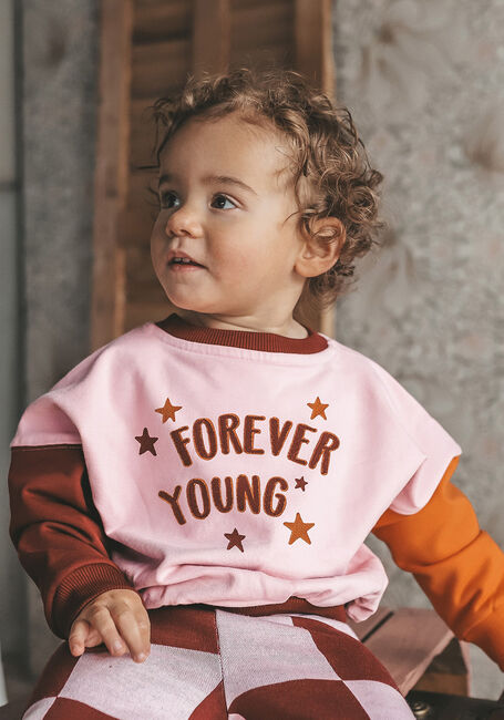 YOUR WISHES Chandail FOREVER YOUNG OVERSIZED SWEATER en rose - large