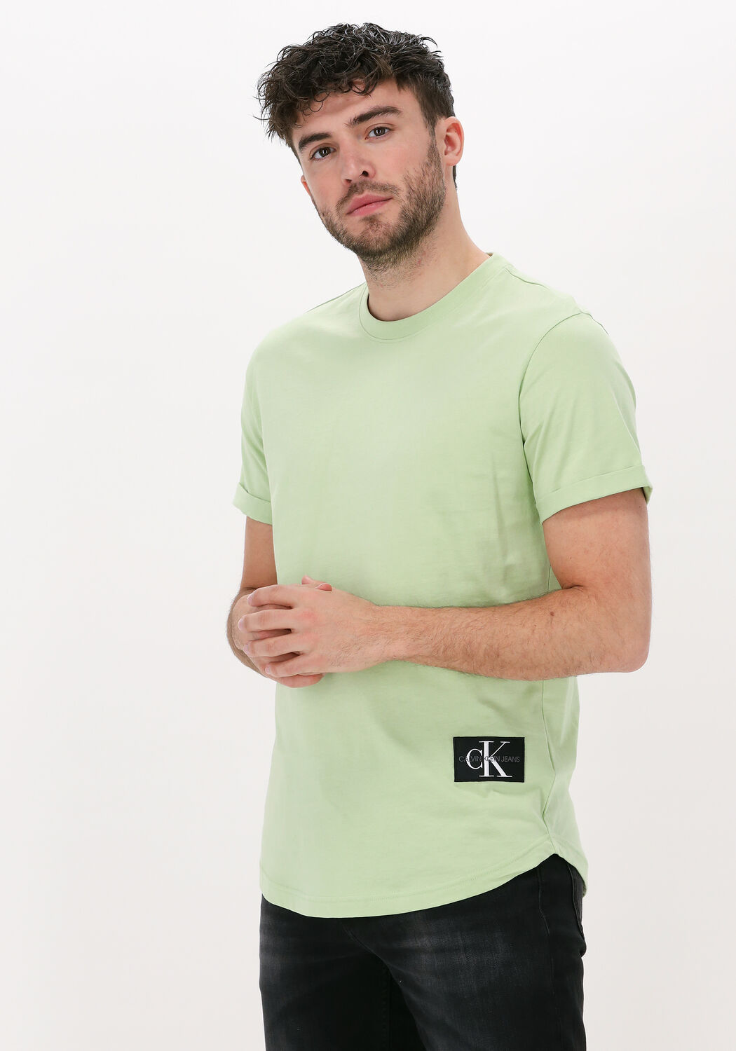 Calvin klein hotsell shirt groen