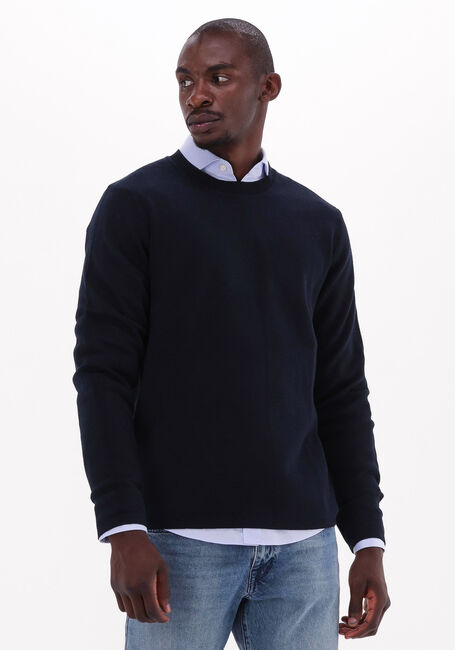 Blauwe SELECTED HOMME Trui SLHMARTIN LS KNIT CREW NECK W - large