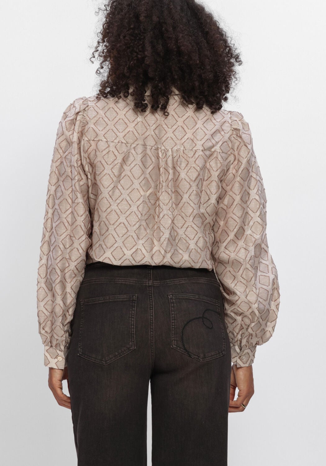 Beige NUKUS  ANTONELLA BLOUSE PATTERN - large