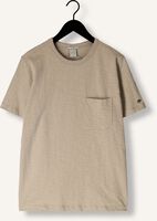 CAST IRON T-shirt SHORT SLEEVE R-NECK REGULAR FIT COTTON SLUB en beige CAST IRON T-shirt SHORT SLEEVE R-NECK REGULAR FIT COTTON SLUB en beige - medium