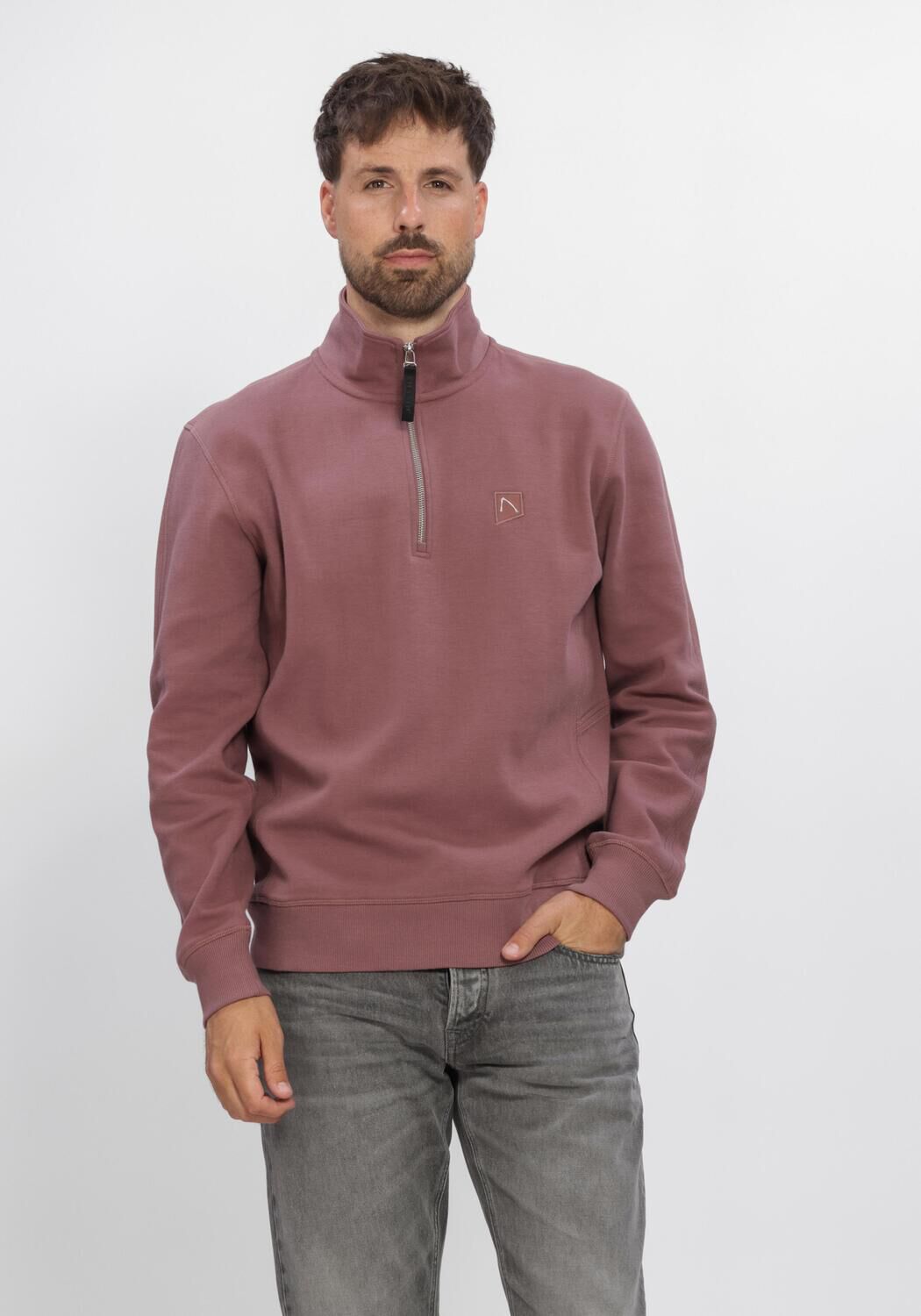 Paarse CHASIN Trui RYDEN ZIP-UP - large