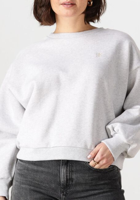 Grijze BY-BAR Sweater BIBI LOGO SWEATER - large