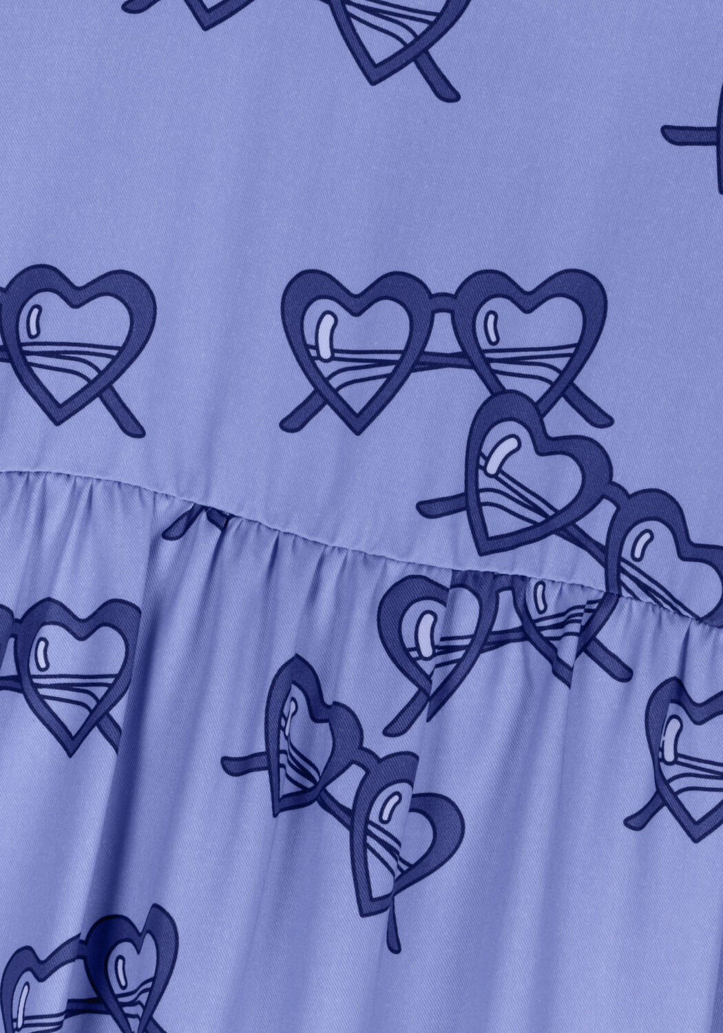 CARLIJNQ Mini robe SUNNIES - FLARED DRESS 3/4 SLEEVES en bleu - large