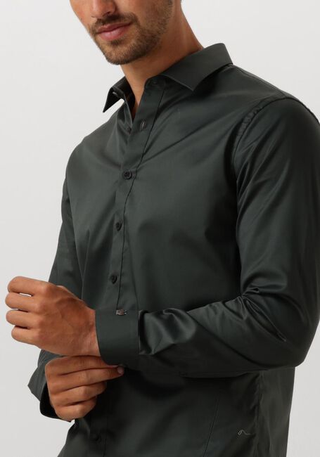 Groene CAST IRON Klassiek overhemd LONG SLEEVE SHIRT CTN COMFORT SATEEN - large