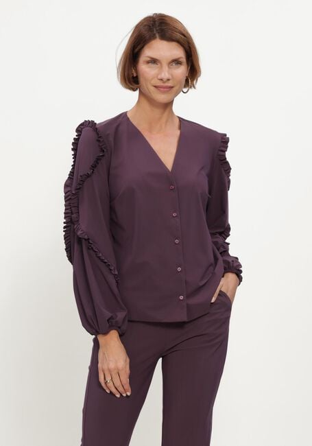 STUDIO ANNELOES Ingrid ruffle blouse Blouses en violet - large