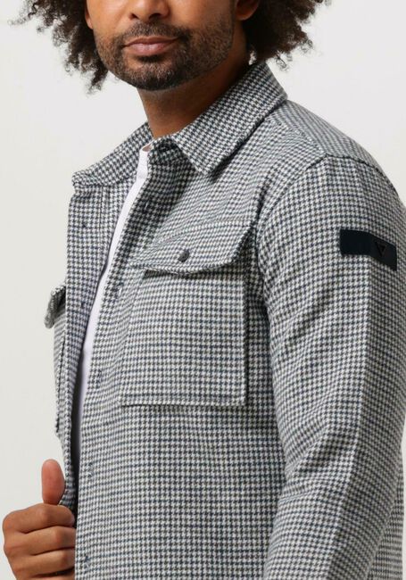 PUREWHITE Surchemise HERITAGE PATTERN OVERSHIRT WITH TWO CHEST POCKETS en gris - large