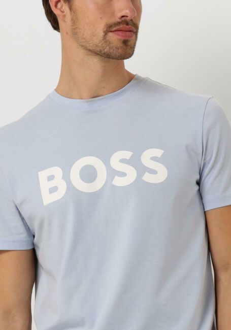 BOSS ORANGE T-shirt THINKING 1 Bleu clair - large
