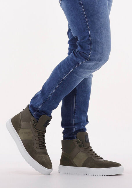 G-STAR RAW Baskets montantes ROCUP II MID LEA M en vert - large