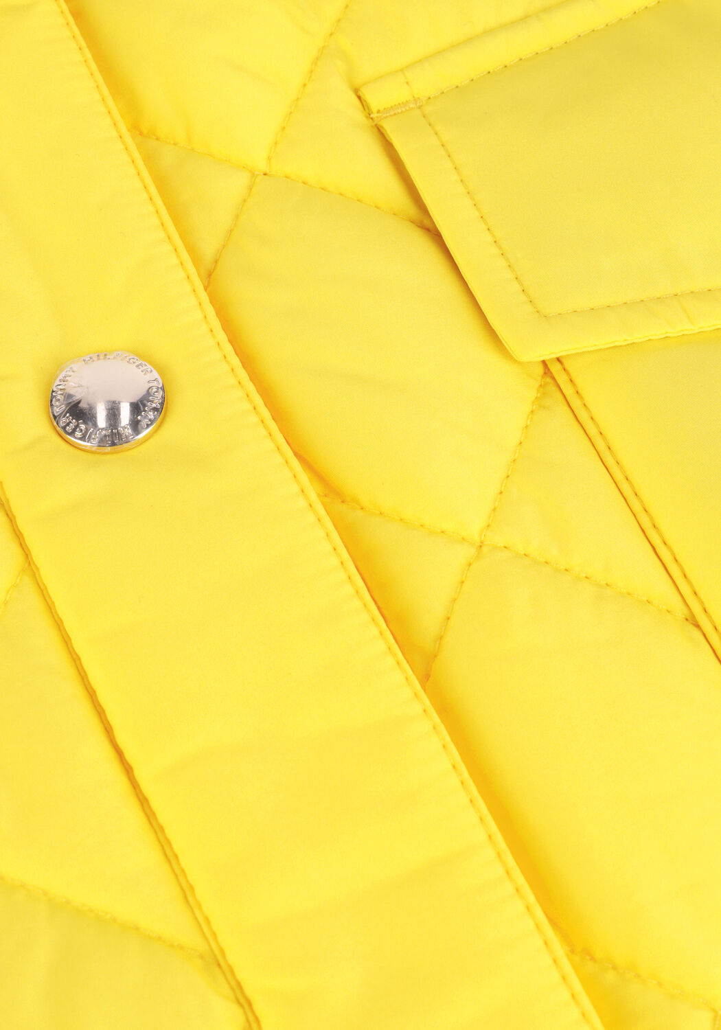 TOMMY HILFIGER Veste matelass&eacute; QUILTED SORONA LONG SHACKET en jaune - large