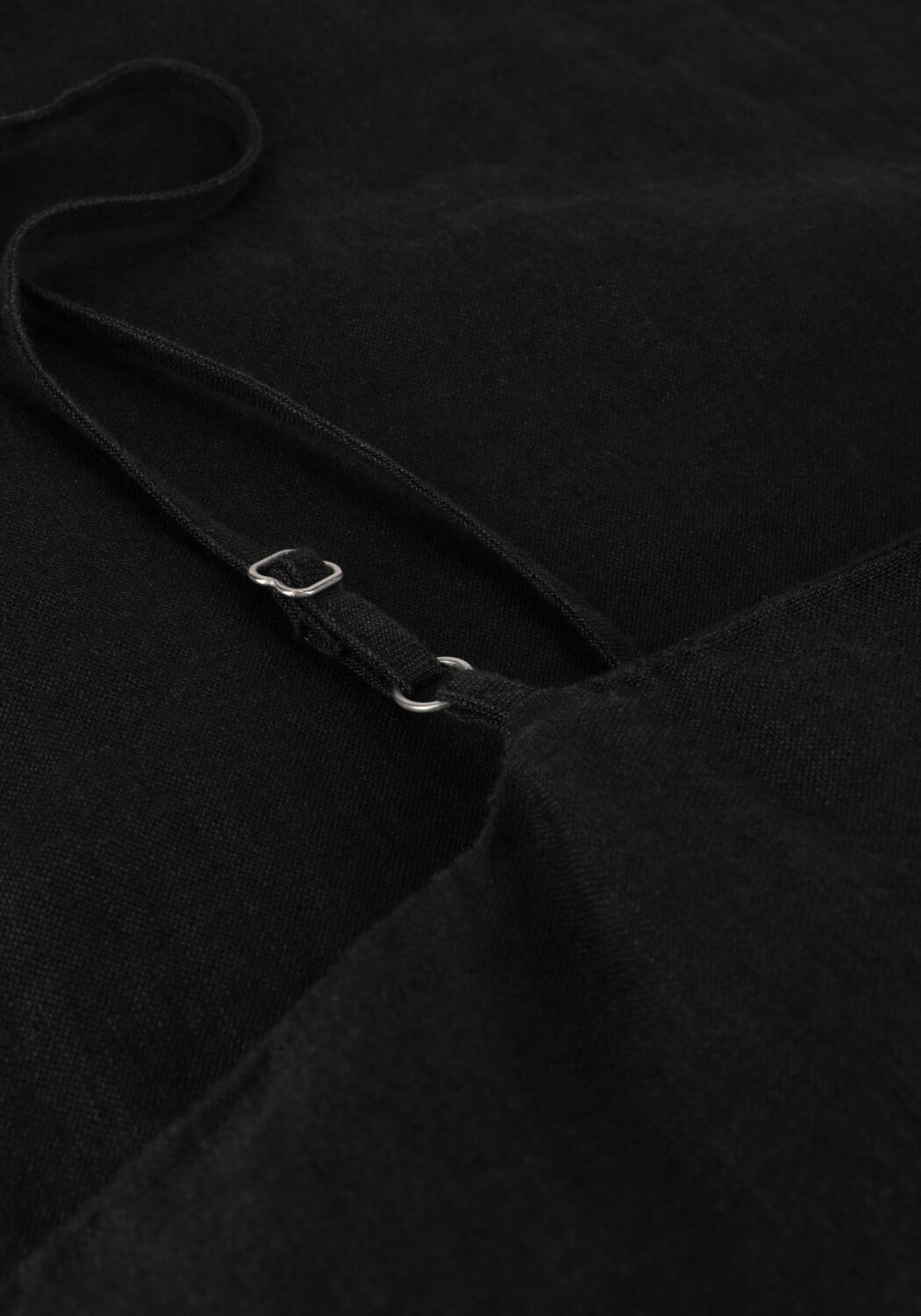 SELECTED WOMEN Mini robe SLFLINNIE SHORT LINEN STRAP DRESS en noir - large