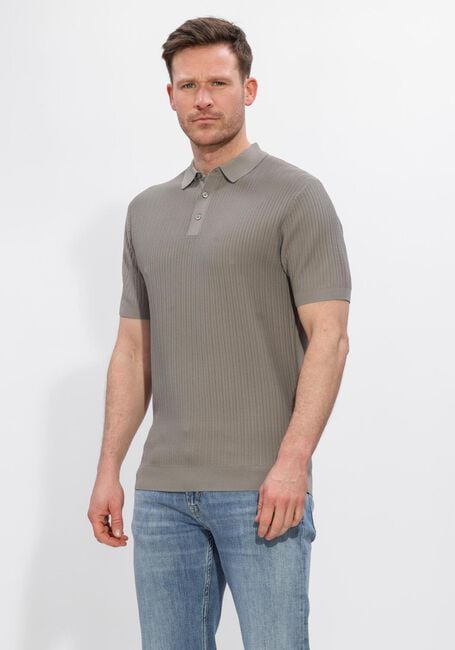 Taupe GENTILUOMO Polo POLO 3 BUTTONS SS - large