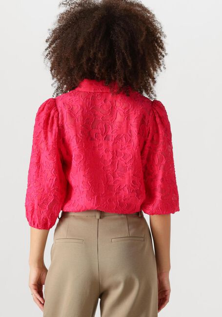 Roze JANSEN AMSTERDAM  NANNE BLOUSE FJ 722 3/4 PUFFED SLEEVE - large