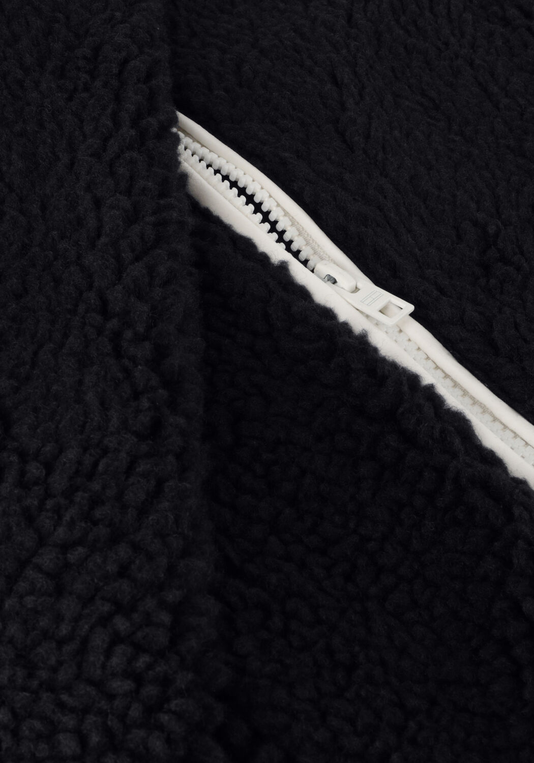 Donkerblauwe TOMMY JEANS Vest TJM SHERPA ZIP THRU HOODIE - large