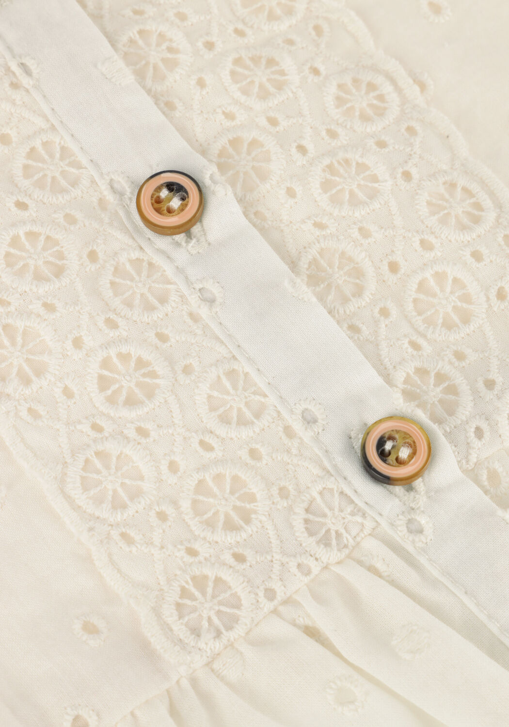 Ecru NONO  TYLIA EMBROIDERED BLOUSE - large