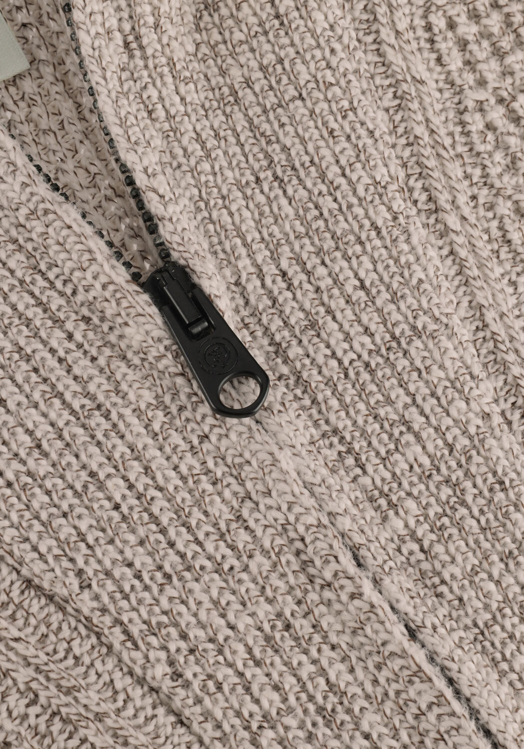 Beige CAST IRON Trui HALF ZIP COLLAR COTTON HALF ZIP - large