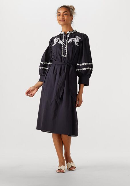 ANTIK BATIK Robe midi DALI DRESS en noir - large