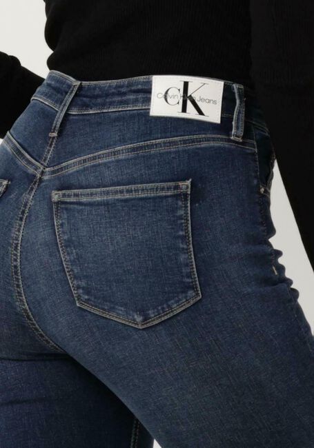 CALVIN KLEIN Skinny jeans HIGH RISE SUPER SKINNY ANKLE Bleu foncé - large