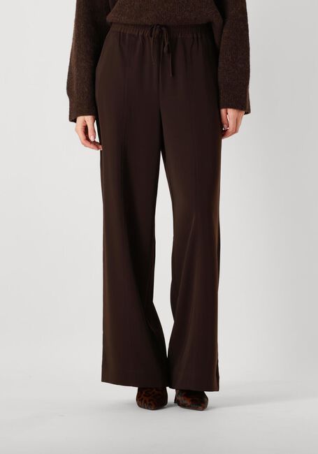 GESTUZ Pantalon large MALENAGZ PANTS en marron - large