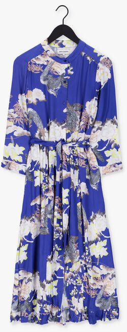 LOLLYS LAUNDRY Robe midi HARPER DRESS en bleu - large