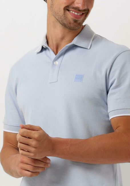 BOSS ORANGE Polo PASSERTIP Bleu clair - large