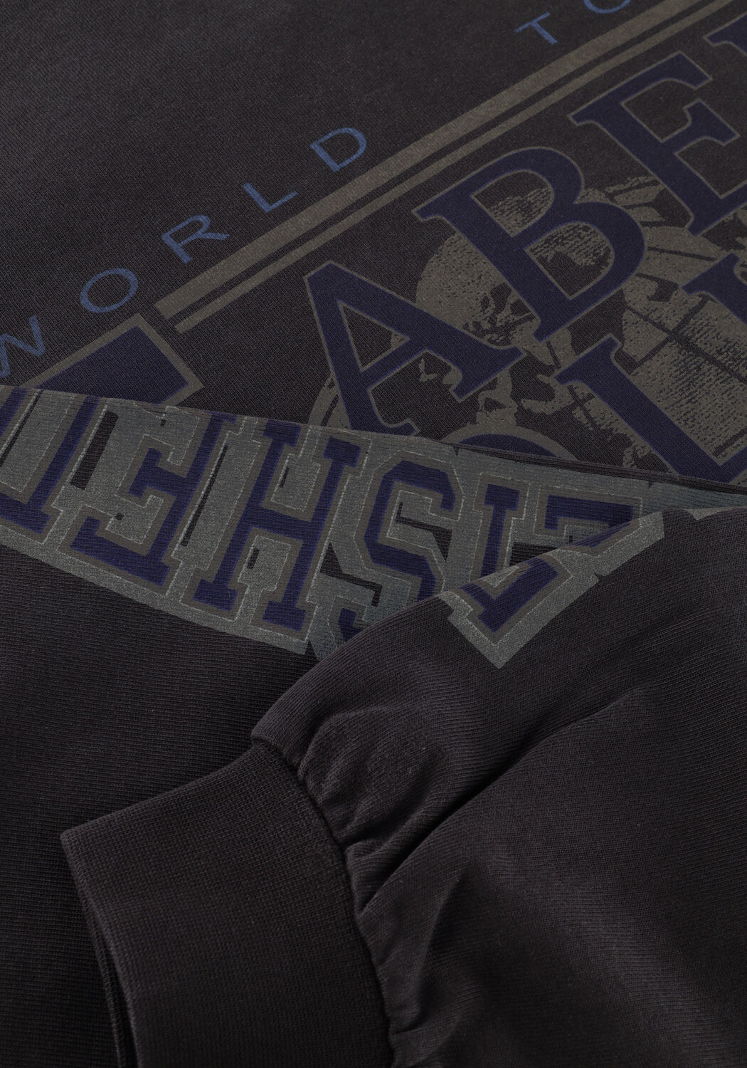 ALIX THE LABEL Haut LADIES KNITTED LABEL CLUB LONGSLEEVE T-SHIRT en noir - large