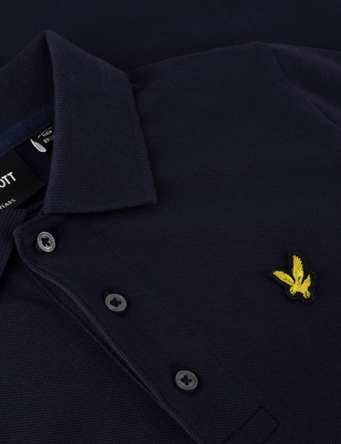 LYLE & SCOTT Polo PLAIN POLO SHIRT B Bleu fonc&eacute; - large