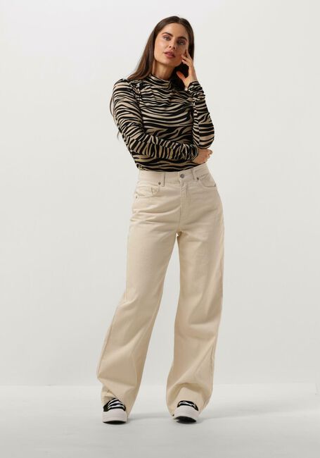 SCOTCH & SODA ALL OVER PRINTED LONG SLEEVED T-SHIRT Hauts & T-shirts en beige - large