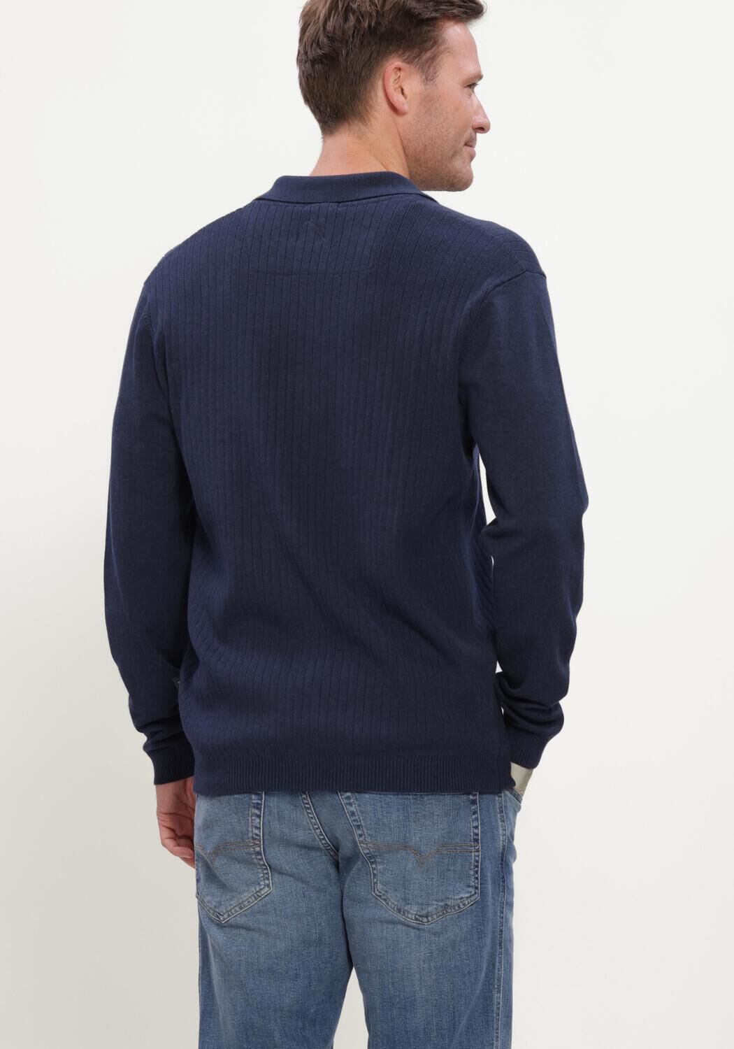 Donkerblauwe CHASIN Polo ROEN POLO - large