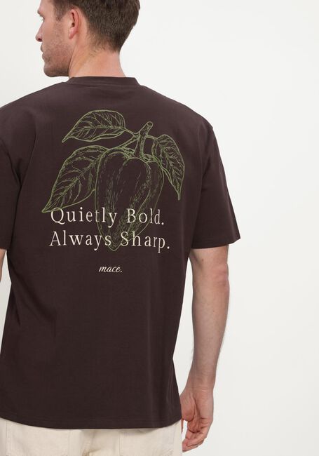 MACED T-shirt M-ALAN en marron - large