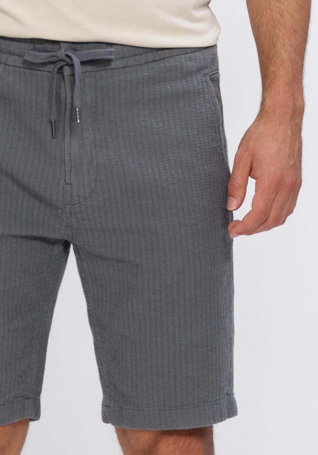 CAST IRON Pantalon courte CHINO SHORTS STRUCTURE Gris fonc&eacute; - large