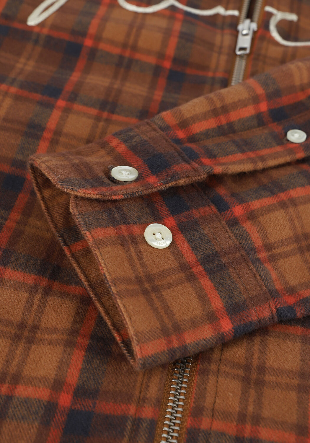 Bruine FOR&Eacute;T Overshirt ROUGH OVERSHIRT - large