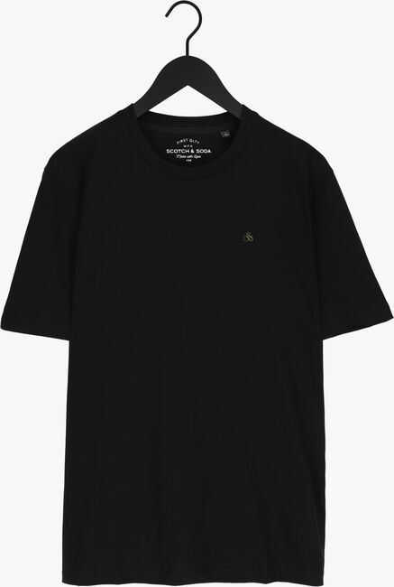 SCOTCH & SODA T-shirt CREWNECK JERSEY T-SHIRT en noir - large