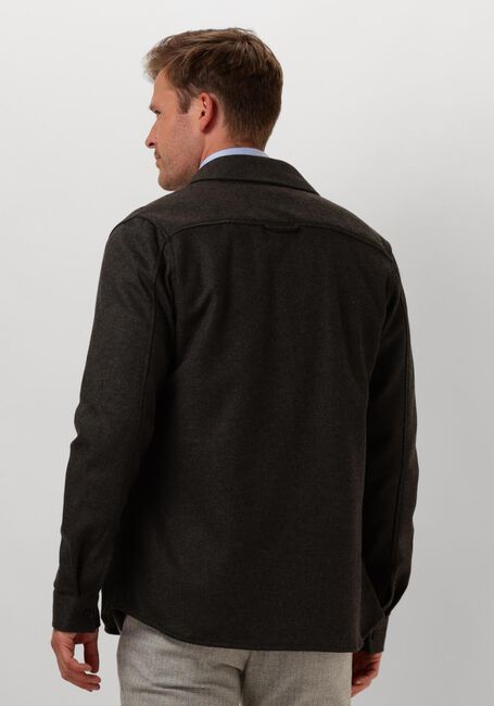 PROFUOMO Surchemise OVERSHIRT KNITTED en marron - large