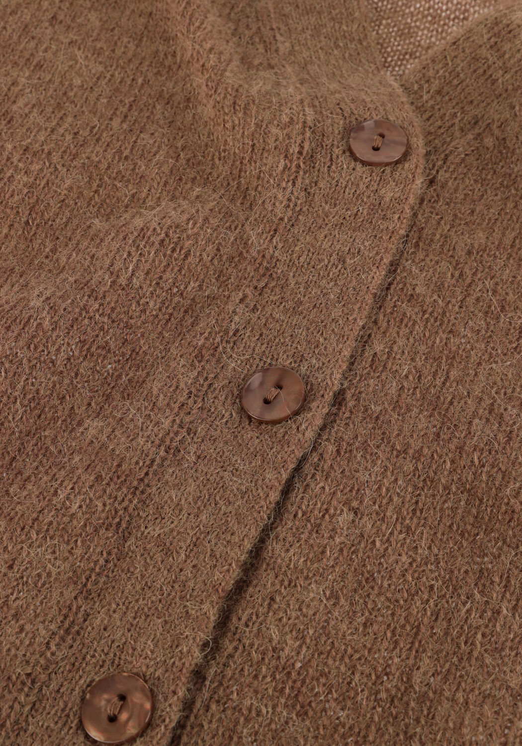 DANTE6 Gilet ZYRA SHORT SLEEVE CARDIGAN en marron - large