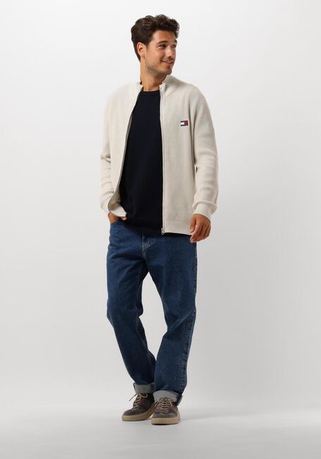 TOMMY JEANS Gilet TJM SLIM XS BADGE ZIP THRU en beige - large