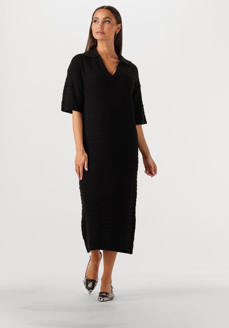 Y.A.S. Robe midi YASCIBYL 2/4 LONG KNIT DRESS en noir - large