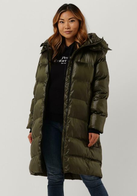 Olijf CANADIAN Gewatteerde jas RECLYLED SHINY - large